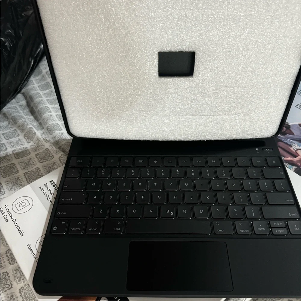 Rebound Series Black Bluetooth Keyboard Case for iPad Pro 12.9